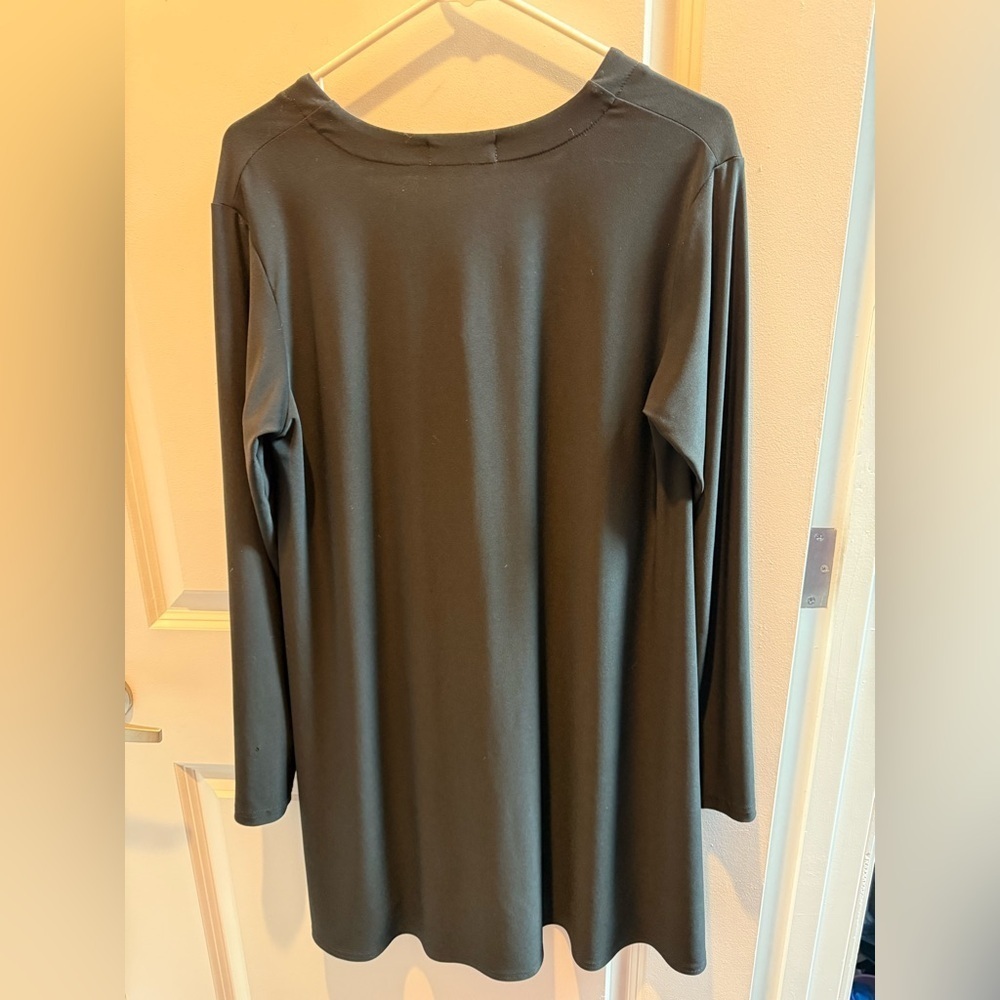 Sympli Duo Diva Tunic High Low Button Top Minimalist Staple Layer 14 - Picture 4 of 7
